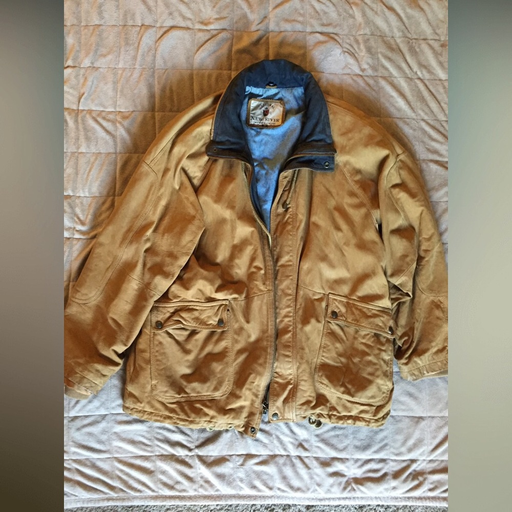 New River genuine leather coat